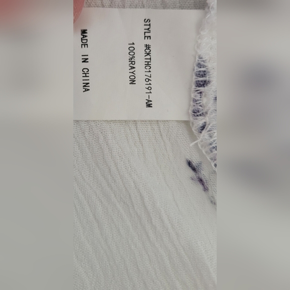 CODE X MODE crop top floral blouse. Size small - Picture 3 of 8